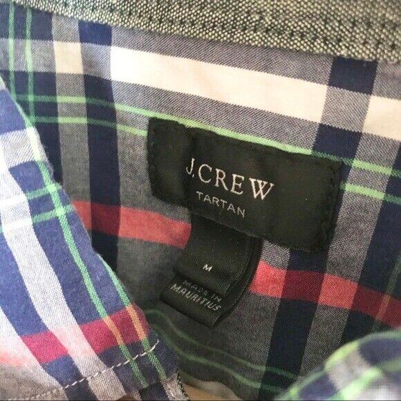 CLEARANCE J. Crew Men's Medium Plaid Button-Down Shirt Long Sleeved 100% Cotton - Picture 3 of 6